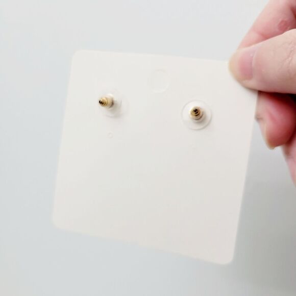 2/$20 Brand New Gold Tone With Clear Stone Earrings - Picture 4 of 5